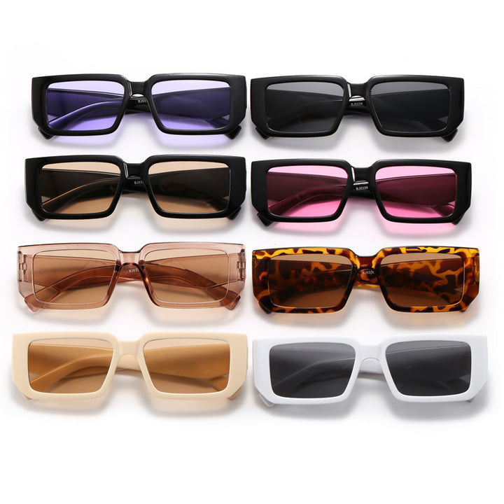 Women's Fashion Rectangular Sunglasses with Fancy Frame Stornfield