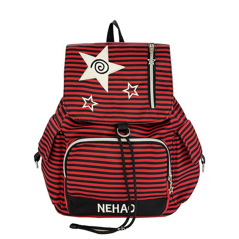 Multi-Pocket Striped Backpack Stornfield