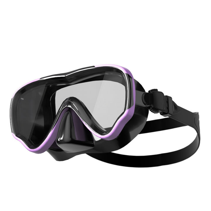 Diving mask with anti-fog technology and wide field of vision Stornfield