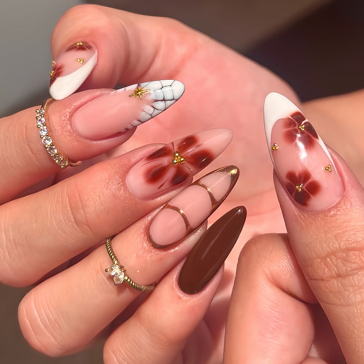 Artistic Almond Shaped Nail Enhancements Stornfield