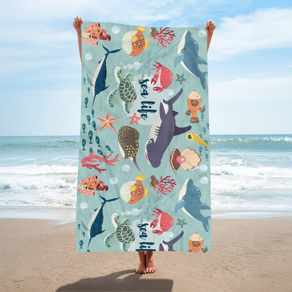 Beach towel with creative turtle design Stornfield