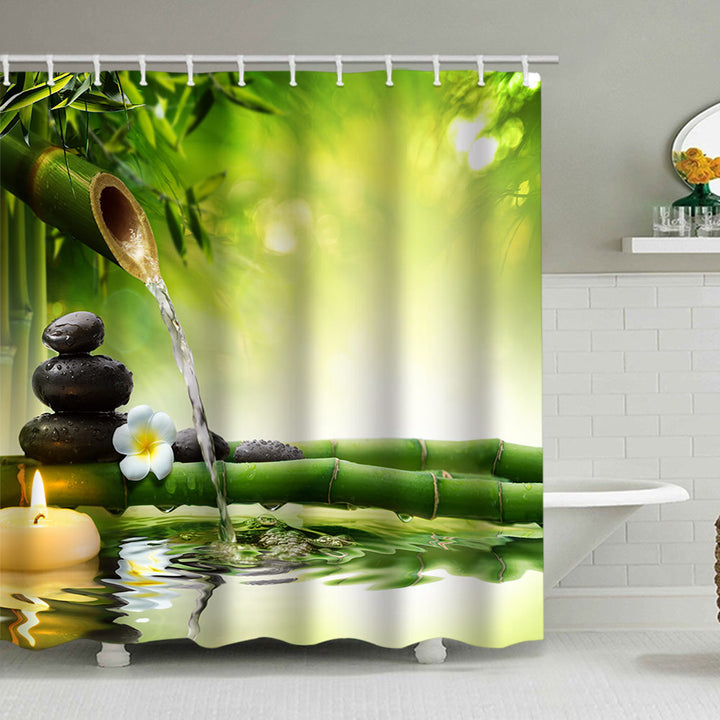 Tranquil Zen Nature Shower Curtain Stornfield