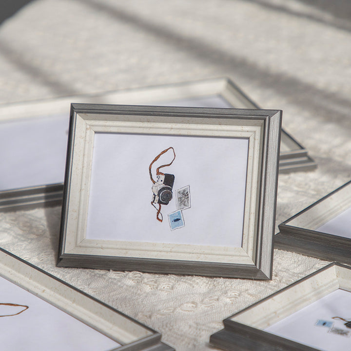 Elegant Wooden Framed Art Display for Home