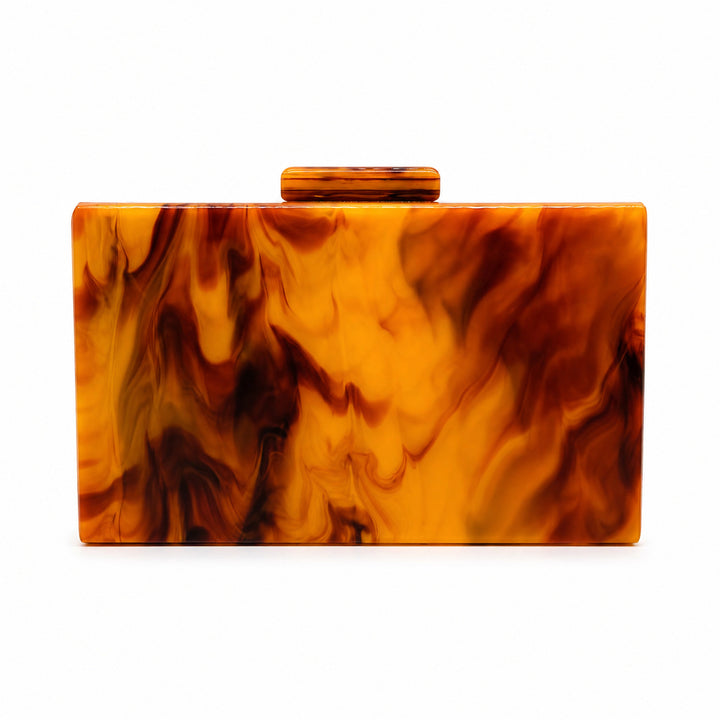 Luxurious Abstract Acrylic Evening Clutch