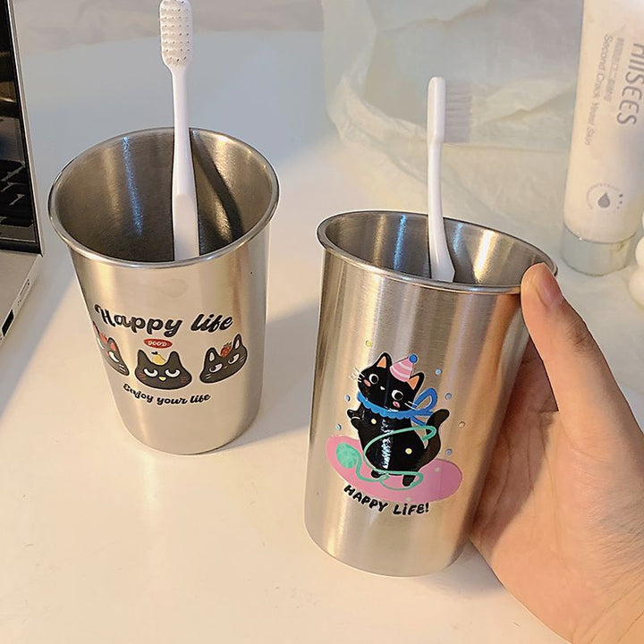 Stainless Steel Toothbrush Holder with Playful Animal Design Stornfield