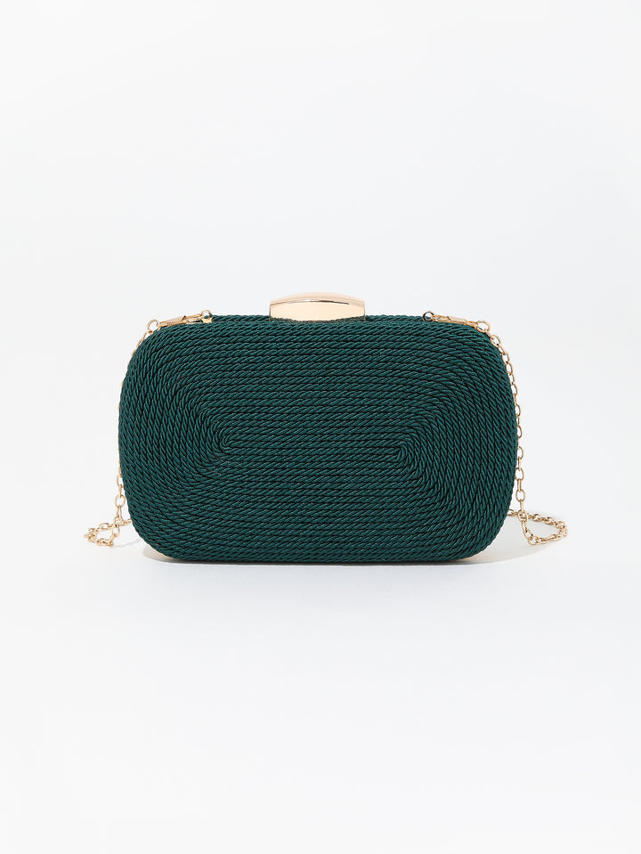 Rope-Textured Evening Clutch