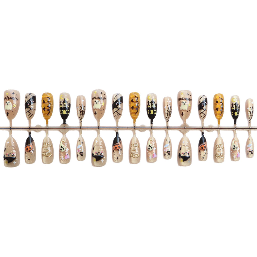 Halloween-Themed Press-On Nail Set Stornfield