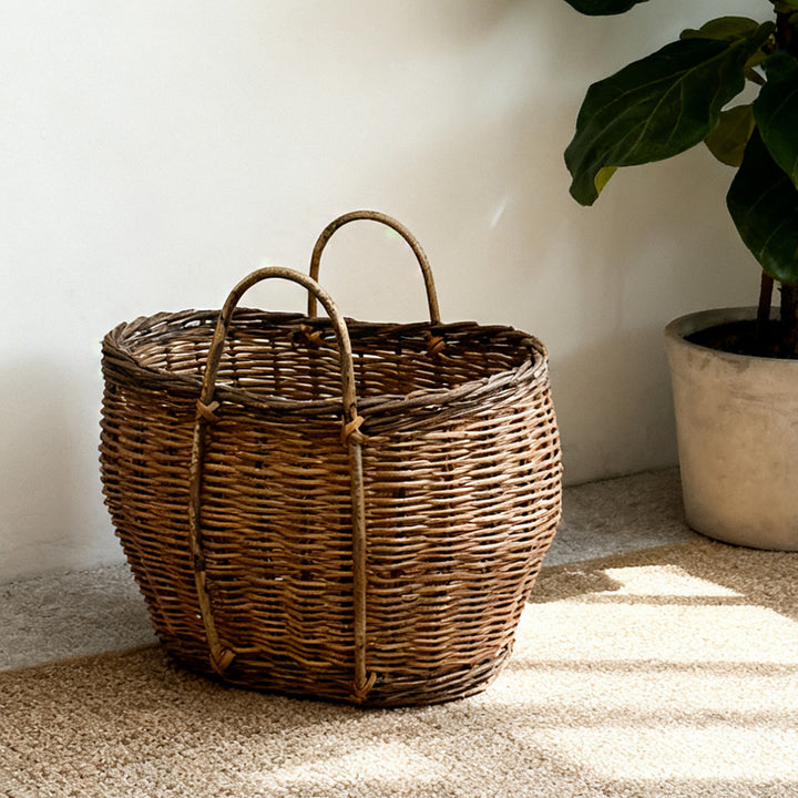 Rustic Handwoven Basket Stornfield