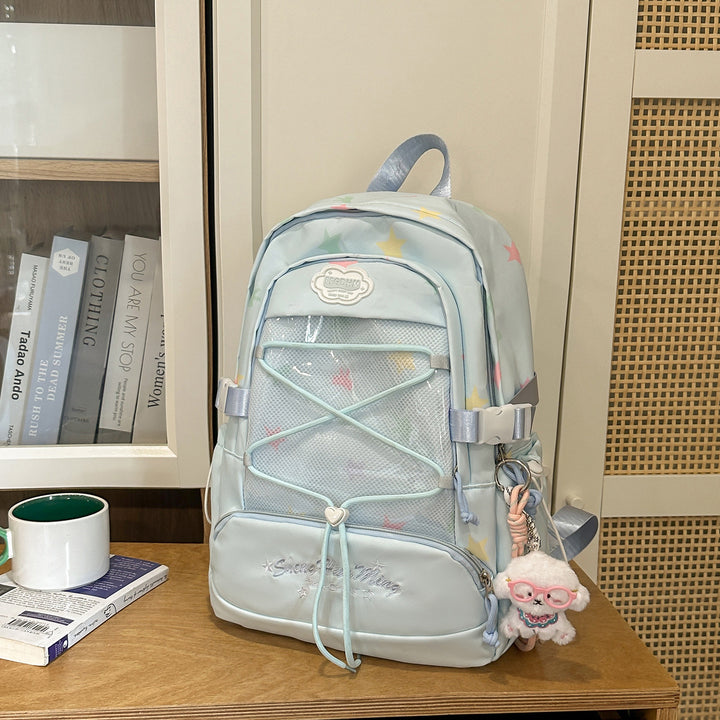 Stylish Star-Embellished Backpack Stornfield