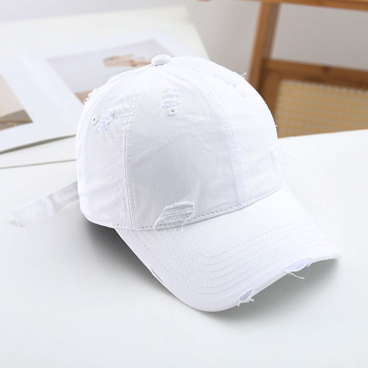 Women's fashionable destroyed baseball cap with adjustable strap Stornfield