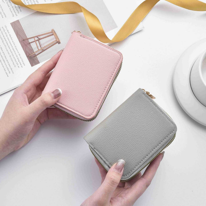Stylish Textured Leather Zippered Wallet Stornfield