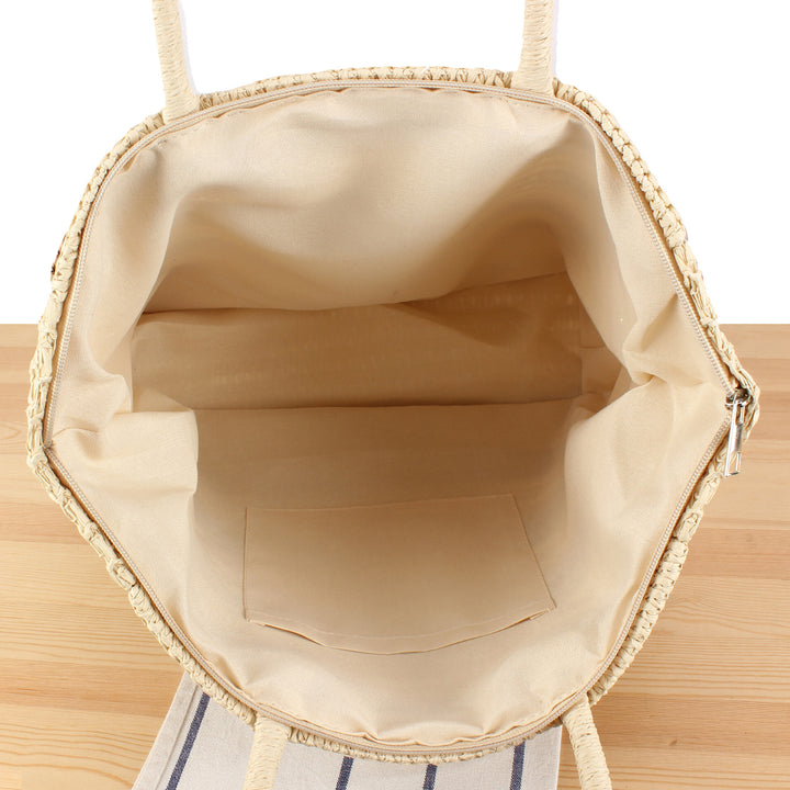 Spacious Beach Shoulder Bag Made of Hand-Woven Material Stornfield
