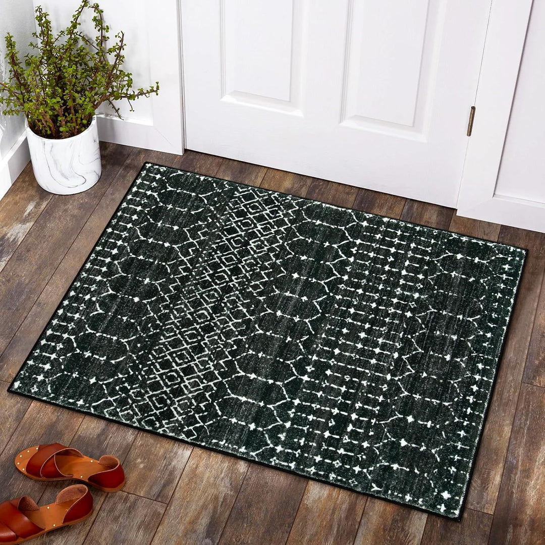 Geometric Patterned Indoor Area Mat for Home