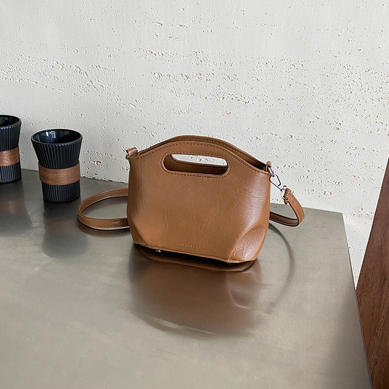 Stylish Faux Leather Mini Crossbody Bag