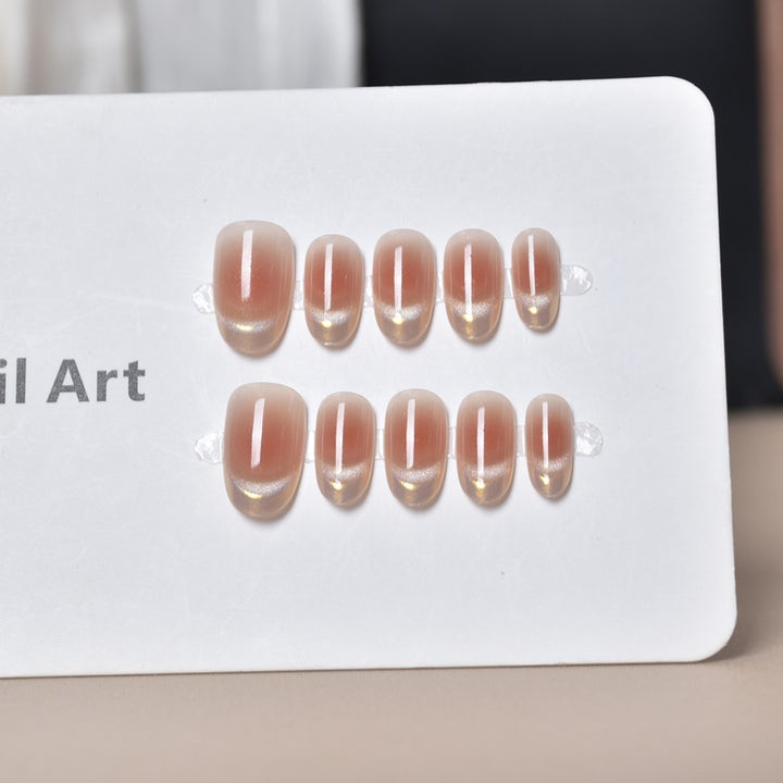 Elegant Glossy Press-On Nail Extensions Stornfield
