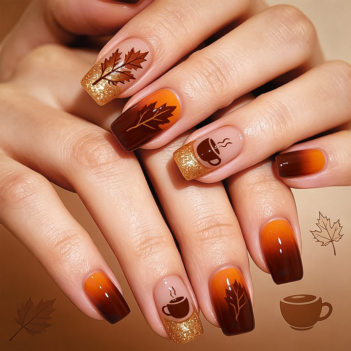 Autumn-Themed Nail Art Design Set Stornfield