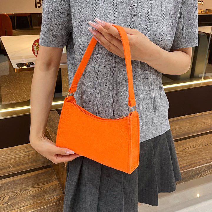 WoCrocodile Textured Mini Shoulder Handbag Stornfield