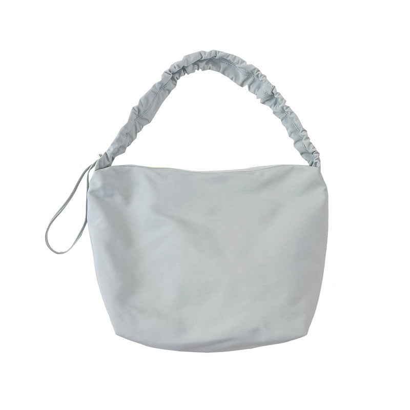 Elegant Ruched Handle Shoulder Bag