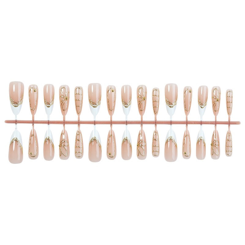 Nail art set with filigree gold accents Stornfield