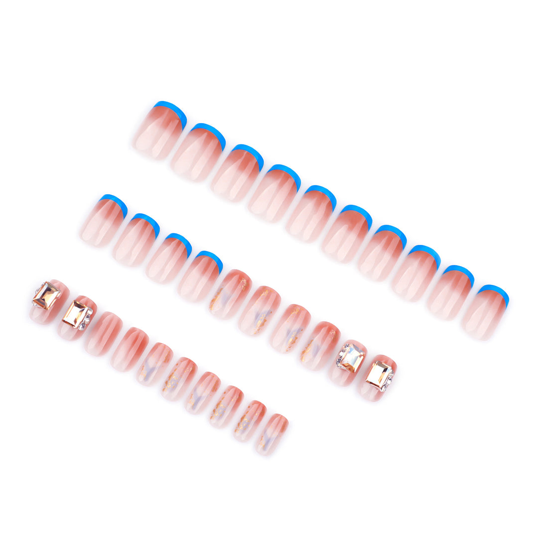 Artificial Glitter Nails with Glossy Finish Stornfield