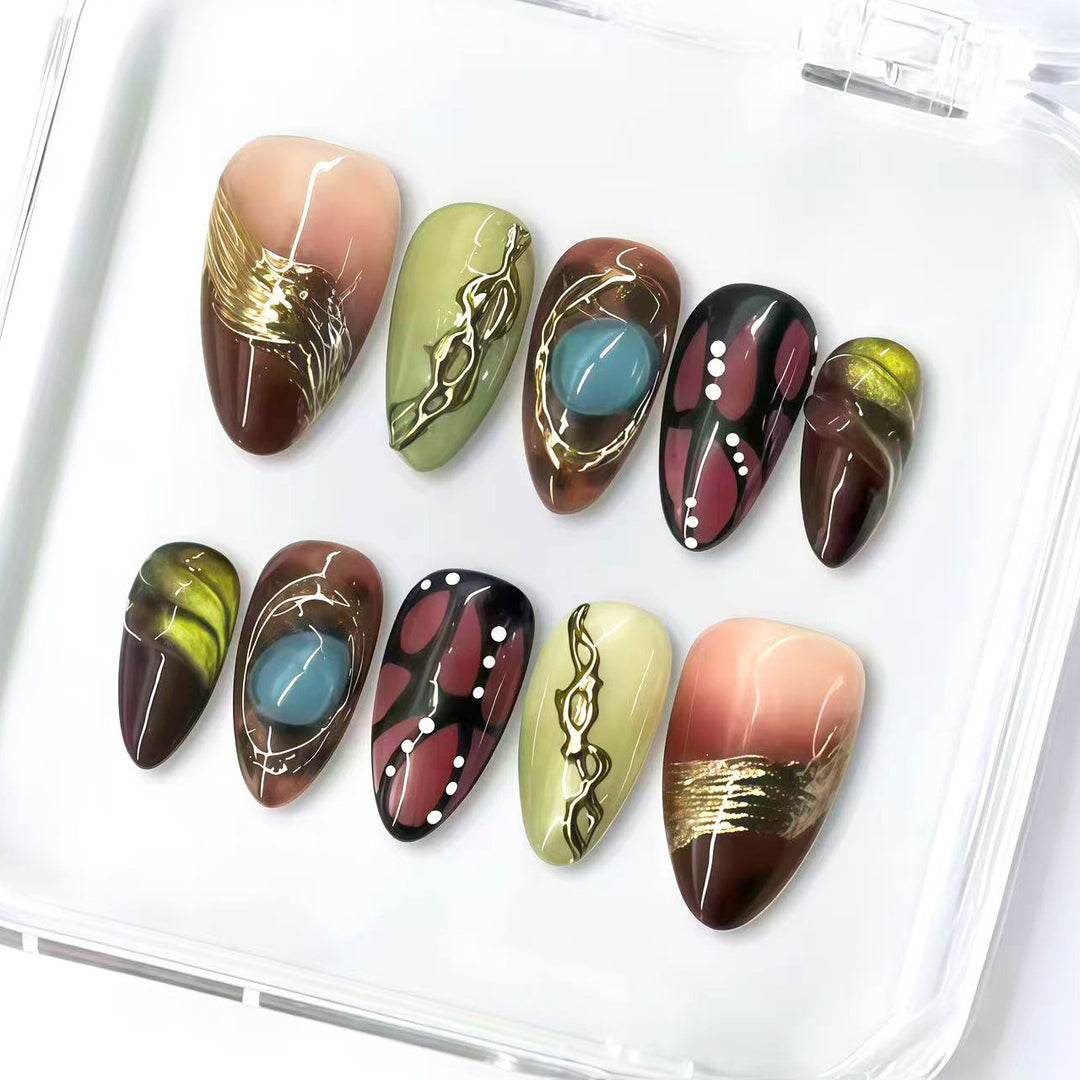 Luxury Decorative Press-On Nail Set