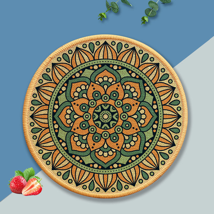 Decorative Round Floor Mat Stornfield