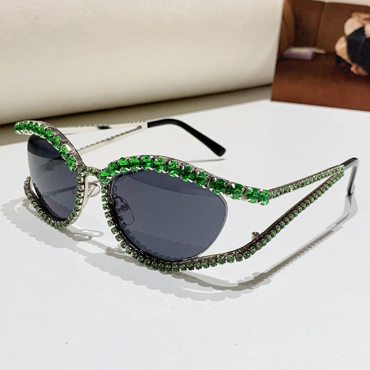 Ladies Glamorous Sunglasses with Sparkling Crystal Accents Stornfield