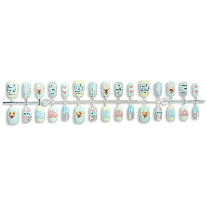 Fun Character-Themed Press-On Nail Set