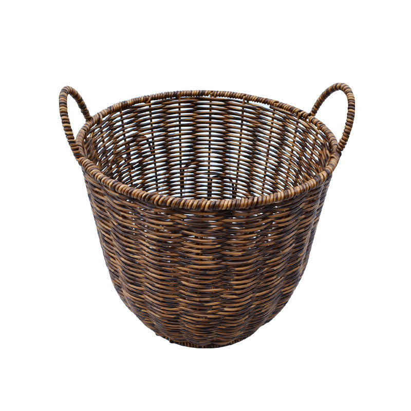 Artisan Woven Round Storage Basket Stornfield
