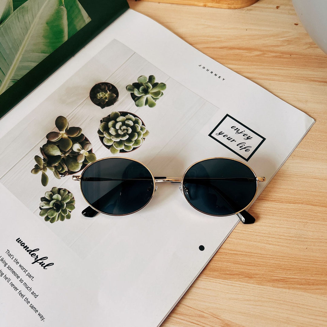 Retro Oval Frame Sunglasses Stornfield