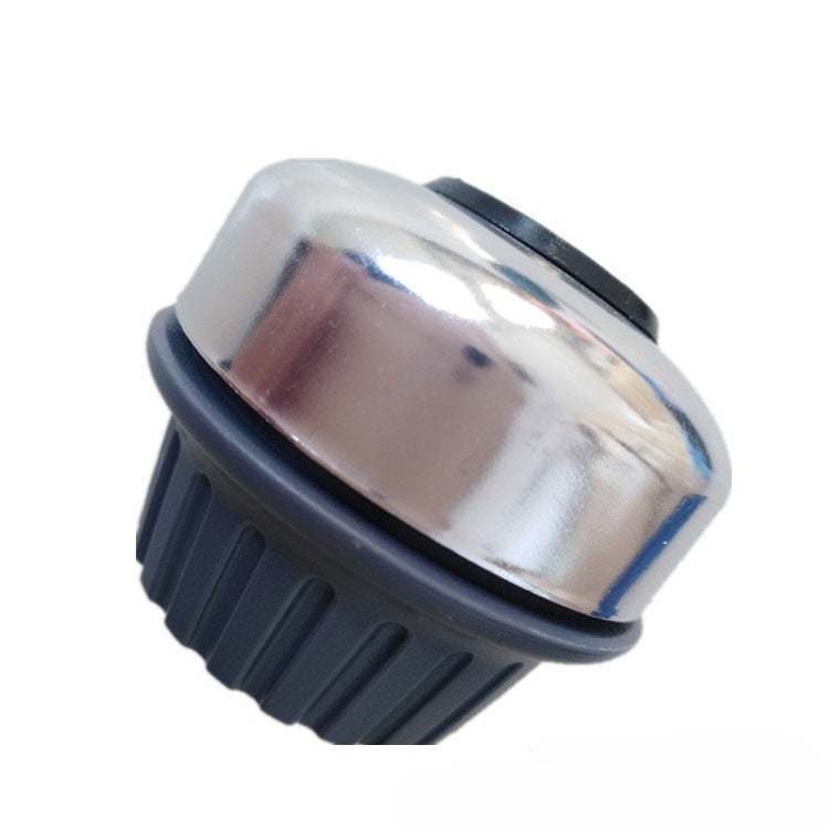 compact high-volume bicycle bell with universal adjustable clamp and weatherproof alloy striker Stornfield
