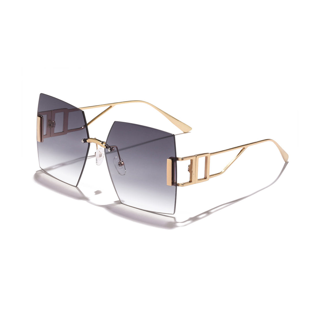 Women's square sunglasses with luxurious metal frame Stornfield
