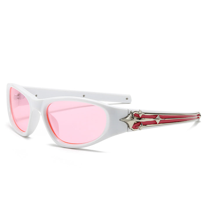 Women's sporty sunglasses in a modern design with a stylish metal frame Stornfield