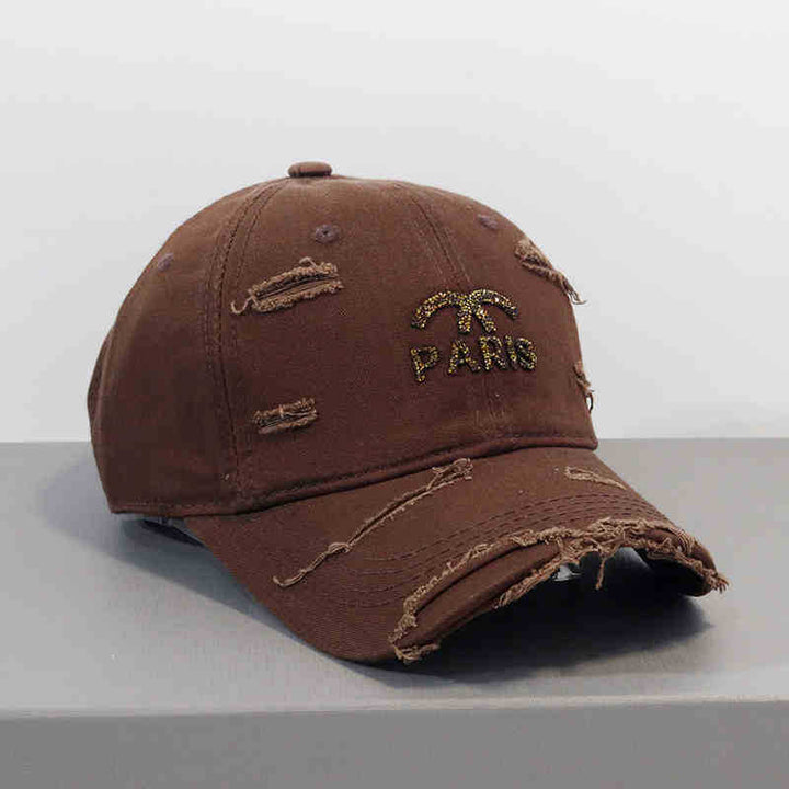 Women's Distressed Graphic Adjustable Baseball Cap Stornfield
