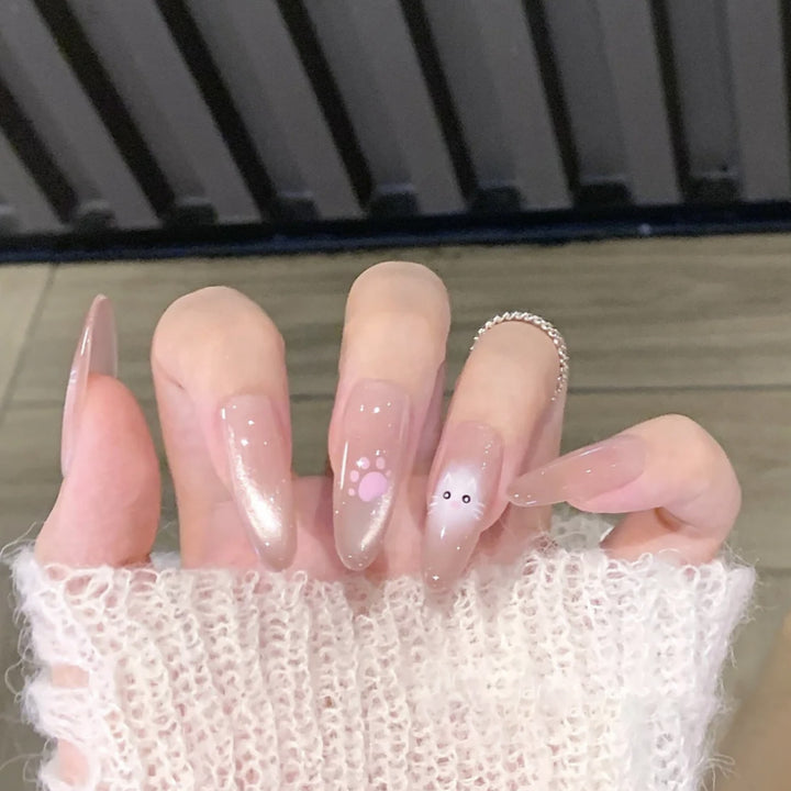 Artistic Floral Design Press-On Nail Set Stornfield
