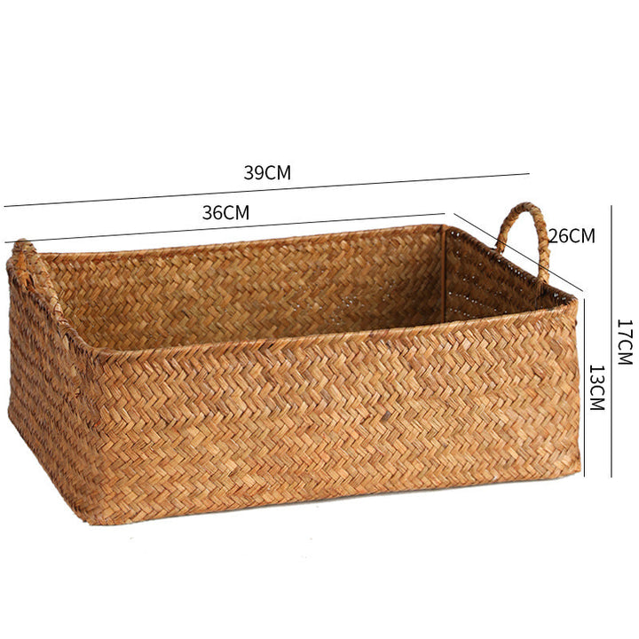 Handcrafted Natural Woven Storage Tray Stornfield