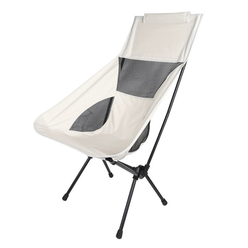 Folding chair with comfortable mesh backrest and compact transport design Stornfield