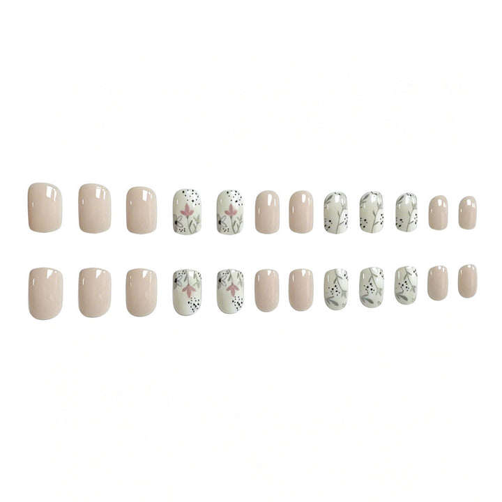 Elegant Floral Art Press-On Nails Stornfield