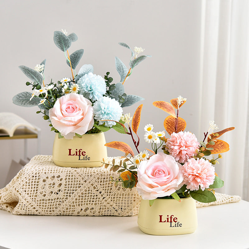 Lifelike Floral Centerpiece Arrangement