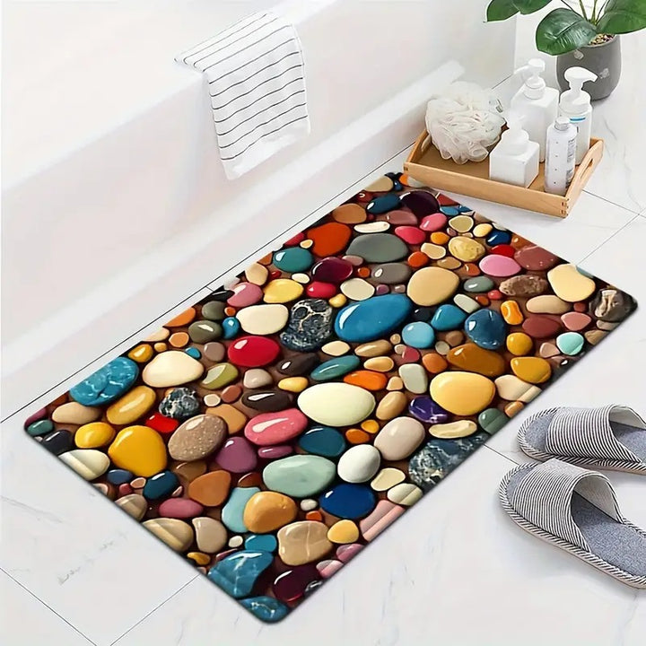 Floral Patterned Welcome Mat Stornfield