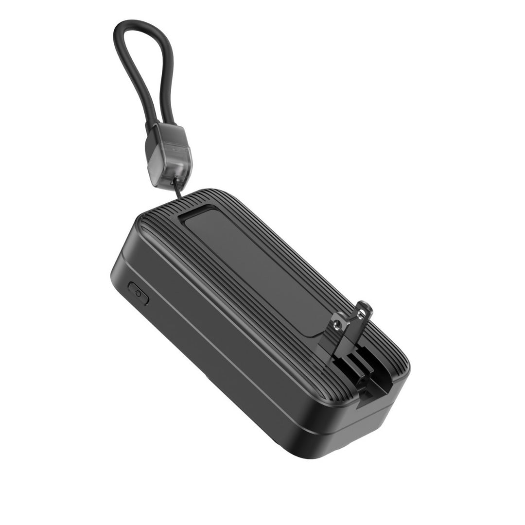 Portable power bank with integrated charging connector and practical loop Stornfield