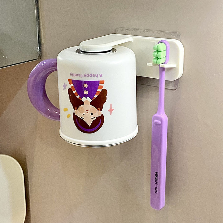 Wall cup holder with creative cartoon design Stornfield