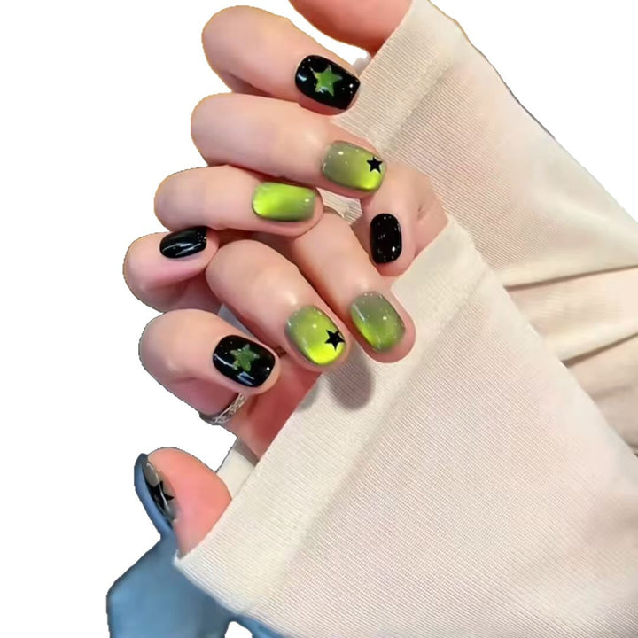 Decorative Star-Patterned Press-On Nails Stornfield