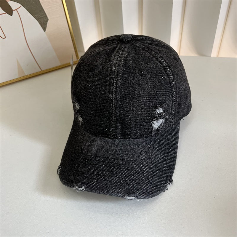 Women's Distressed Denim Baseball Cap Stornfield 1784083631