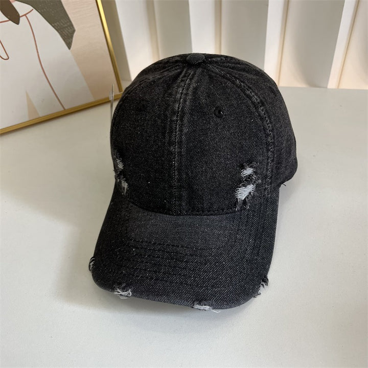 Women's Distressed Denim Baseball Cap Stornfield 1784083631