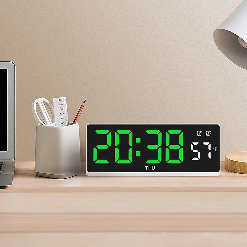 Digital alarm clock with large LED display and weather forecast Stornfield