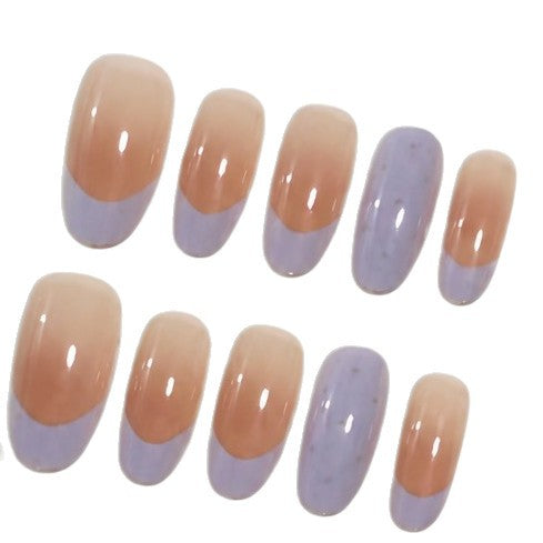 Elegant French Tip Press-On Nail Set Stornfield
