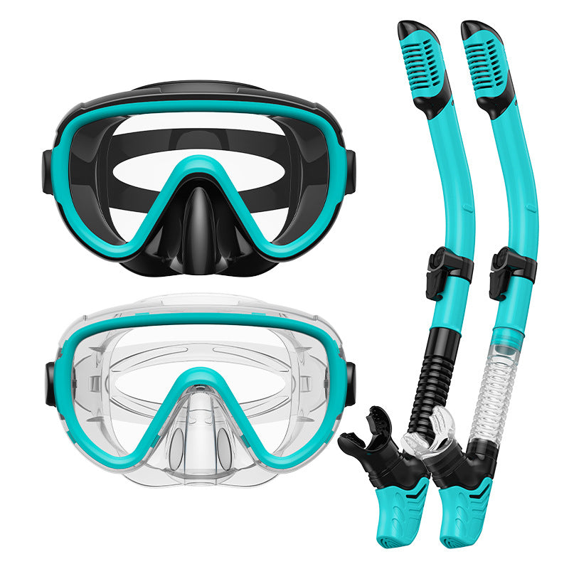 Premium dive mask with anti-fog function and flexible breathing tube Stornfield