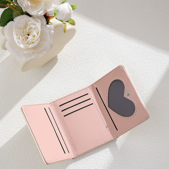 Croissant-Themed Leather Mini Wallet Stornfield