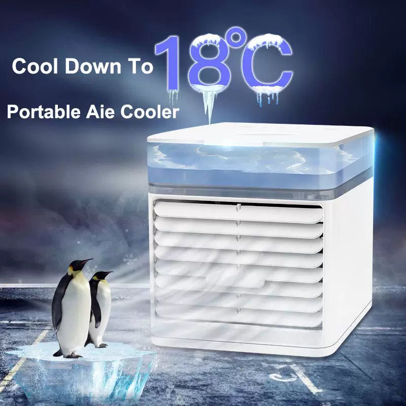 Unisex one size compact desktop evaporative air cooler with removable top fill container and adjustable direction louvers Stornfield